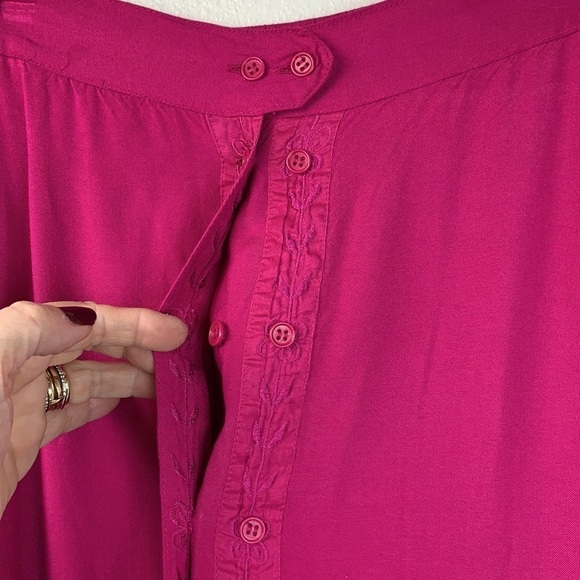 Anthony Mark Hankins skirt suit embroidered tunic top, long pull on skirt EUC - Picture 8 of 12